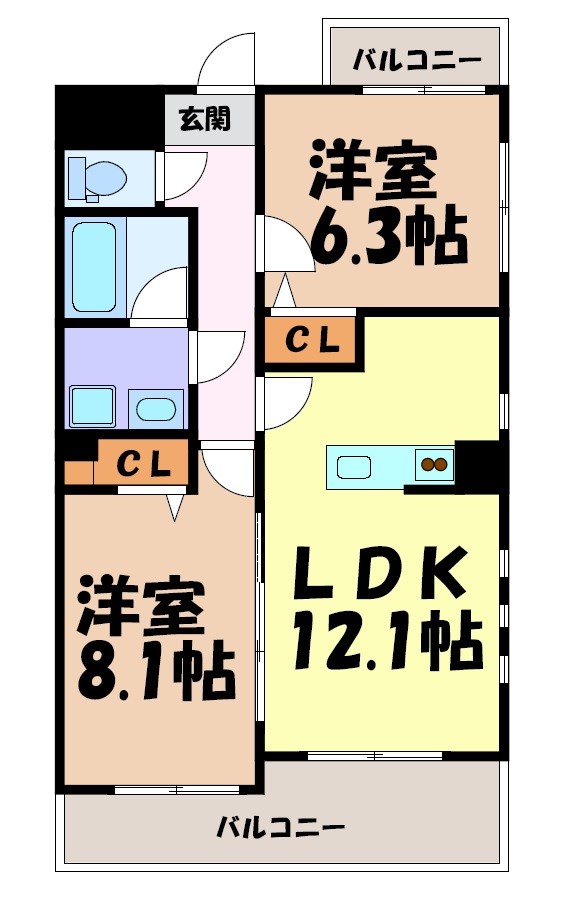プレミアコート星ヶ丘 間取り図