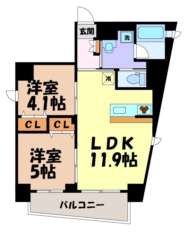 ポルタニグライースト 間取り図