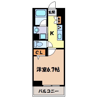 アスピラシオン尾頭橋 間取り図