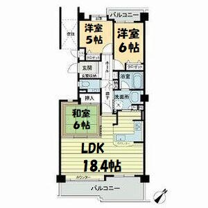 ライオンズガーデンヒルズ富士見台壱番館 間取り図