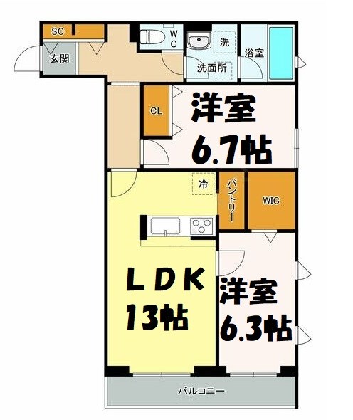 AVANCE ISSHA 間取り図