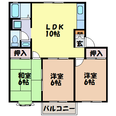 ケーエムハイツ 間取り図