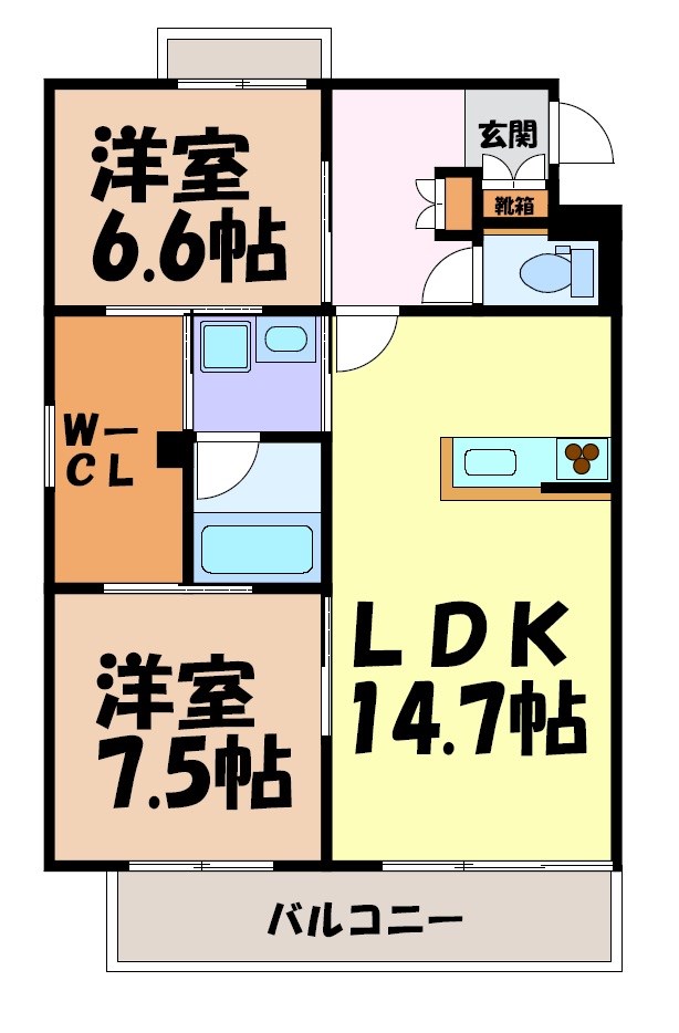 SUNNY・SIDE　Ⅴ 間取り図