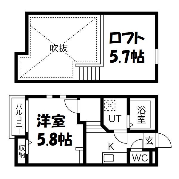 CREO堀田壱番館 間取り図