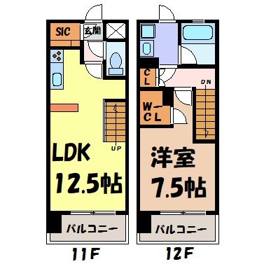 シエルブルー栄 間取り図