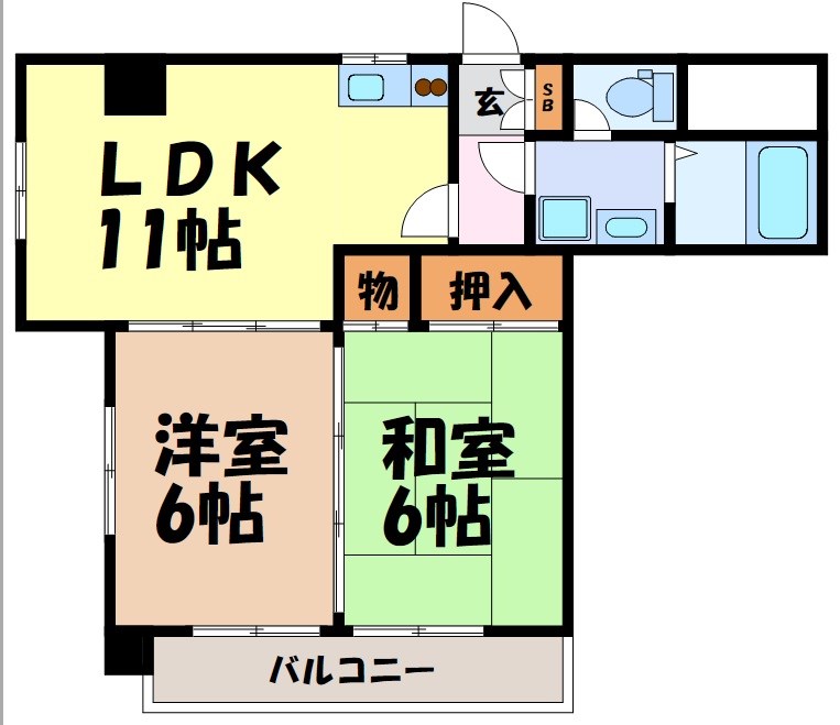 ザ・モーク桜山 間取り