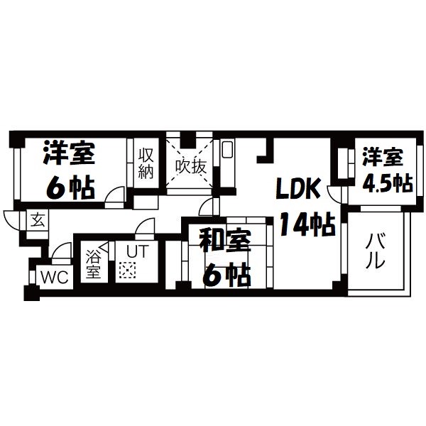 カーサソロチョウ 間取り図