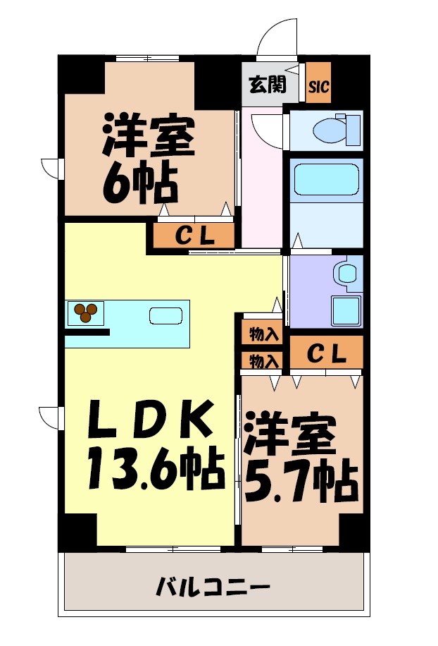 プレイズシード浄心 間取り図