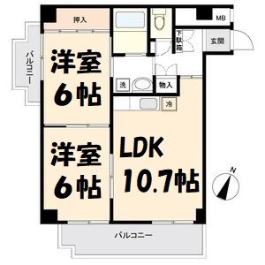 Ｋコート観月 間取り図