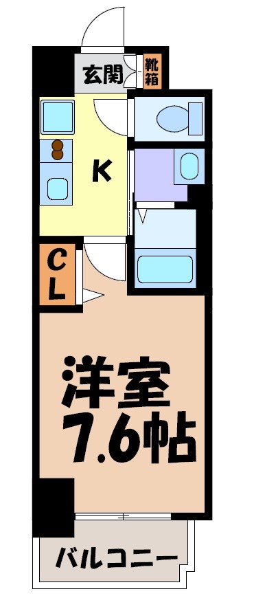 リバーコート砂田橋Ⅱ 間取り図