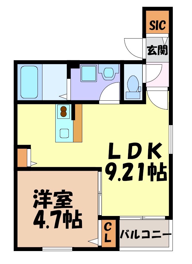 クラージュ龍ノ口 間取り図