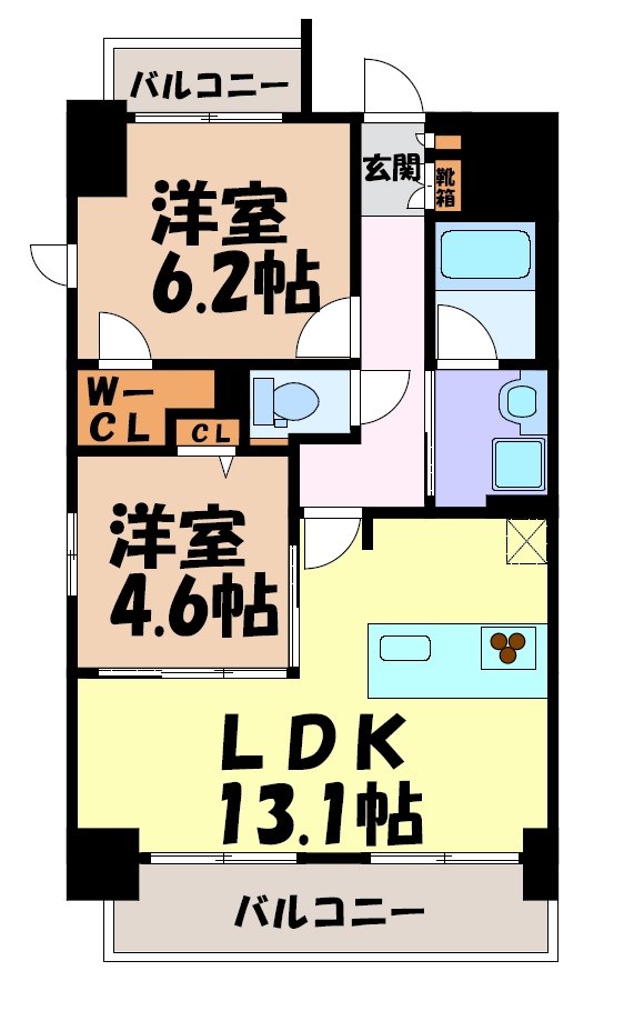 S-RESIDENCE亀島駅前blaze 間取り図