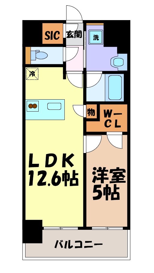 S-RESIDENCE亀島駅前blaze 間取り図