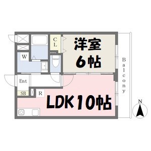 アルバ志賀本通 間取り図