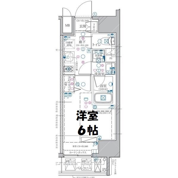 ディアレイシャス東別院 間取り図