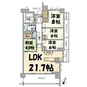 プラウド八事テラス 間取り