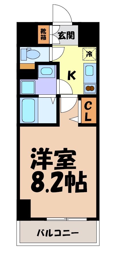 ディアレイシャス東別院Ⅲ 間取り図