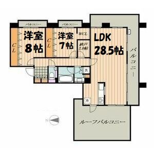 藤和八事緑ヶ岡ホームズ 間取り図