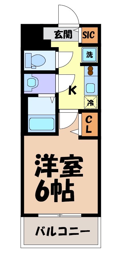 メイクスアート上前津Ⅵ 間取り図