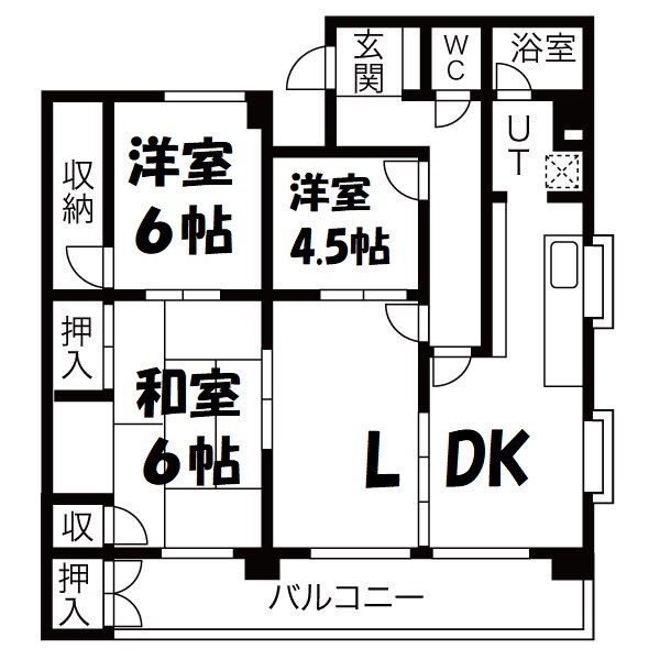 アイルモネ山手 間取り図