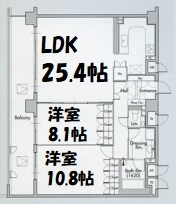 グラン・アベニュー名駅 間取り図