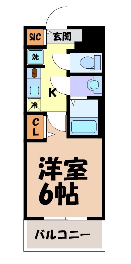 メイクスアート上前津Ⅵ 間取り図