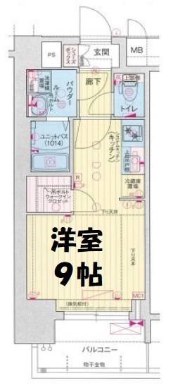 プレサンスジェネ上前津 間取り図
