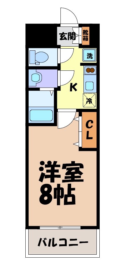 エステムコート名古屋新栄Ⅵアートテラス 間取り図