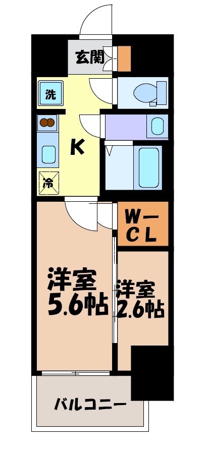 エステムコート名古屋新栄Ⅵアートテラス 間取り図