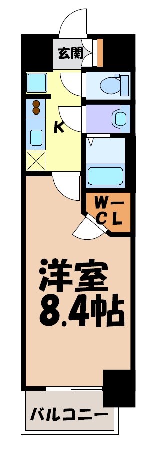 S-RESIDENCE今池beleta 間取り図