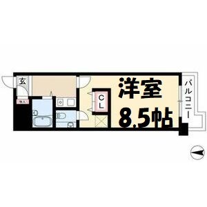 ライオンズマンション名大ウエスト 間取り図