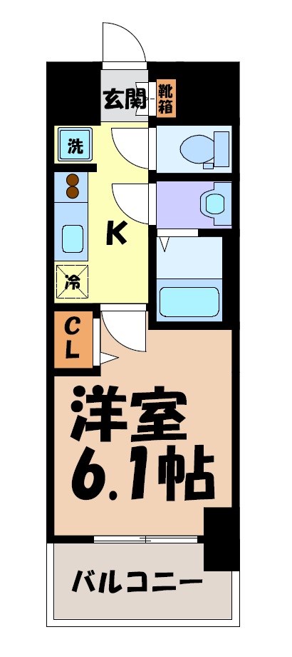 プレサンス太閤通駅前デュプル 間取り図