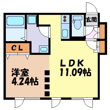 Branche覚王山Ⅱ 間取り図
