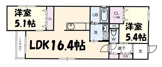 CELENEST高岳 間取り図