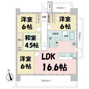 スクエア名古屋港 間取り図
