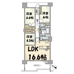 プラウド瑞穂汐路 間取り図