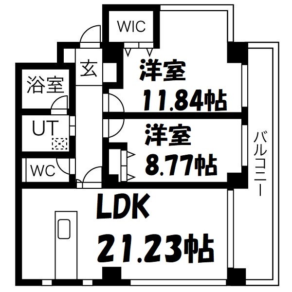 Blanc Mison覚王山 間取り図