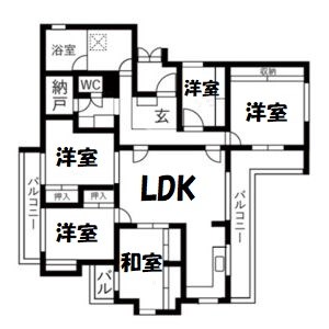 三旺マンション瑞穂 間取り図
