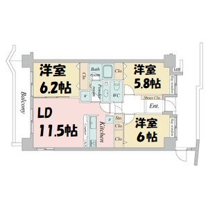 ISM東別院 間取り図