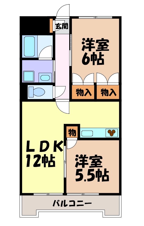 第5共栄ハイツ 間取り図