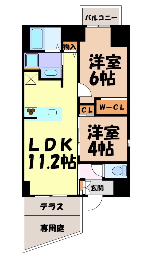 プレイズシード浅間町 間取り図