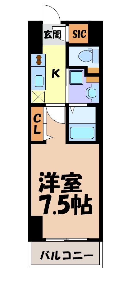 プレイズシード浅間町 間取り図