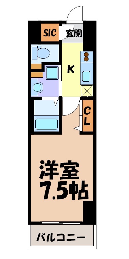 プレイズシード浅間町 間取り図