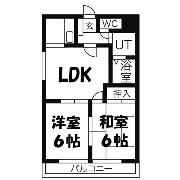 サンパティーク日向 間取り図