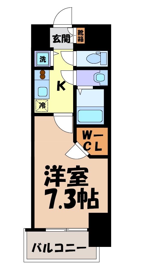 S-RESIDENCE浅間町駅前axial 間取り図