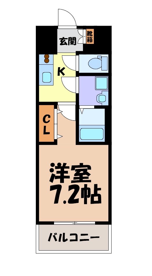 S-RESIDENCE浅間町駅前axial 間取り図