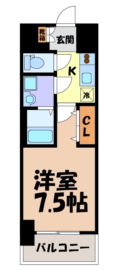 S-RESIDENCE浅間町駅前axial 間取り図