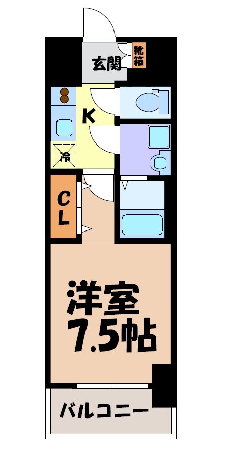 S-RESIDENCE浅間町駅前axial 間取り図