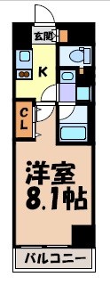 ディアレイシャス大須赤門通本町 間取り図