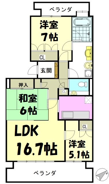 パーク・コート八事紅葉園 間取り図